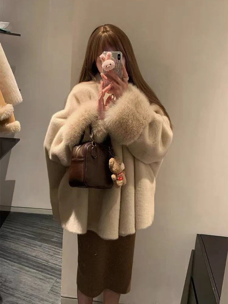 Women's Faux Mink Fur Coat – Loose Fit