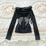 Pink leopard print hooded zipper long-sleeve sweatshirt for spring and autumn comfortable slim fit fashionable street wear 2000s