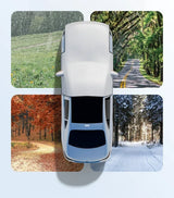 All-Weather Half Car Cover – Windshield & Roof Protection