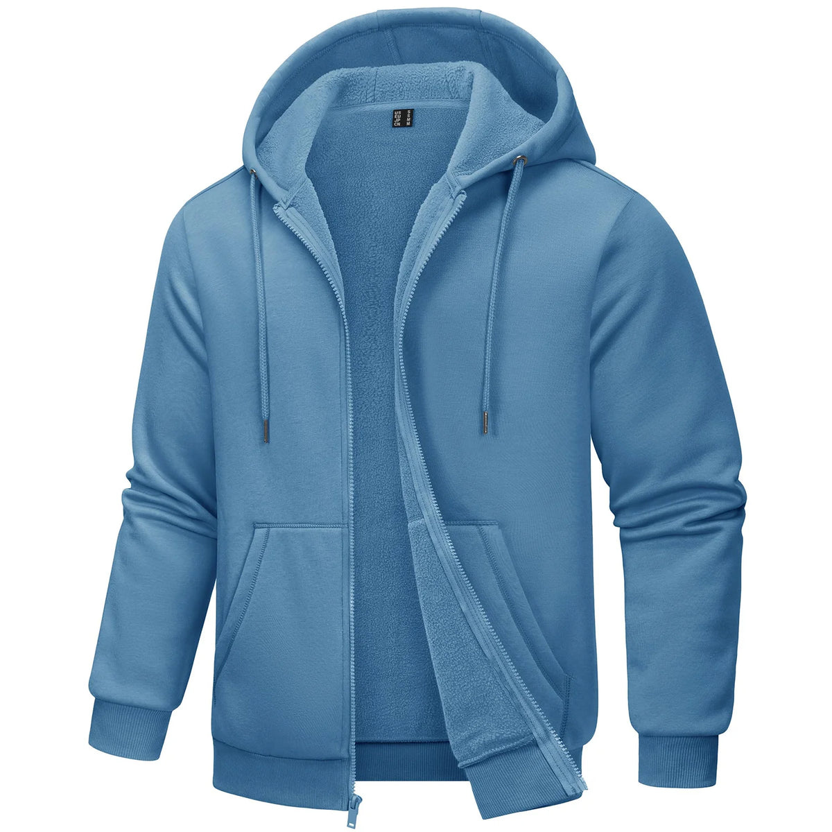 TACVASEN Men's Fleece-Lined Zip-Up Hoodie