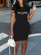 Women's Relaxed Graphic T-Shirt Dress