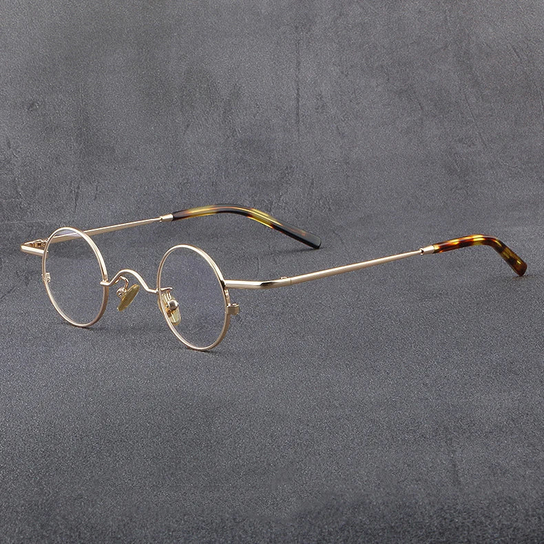 56948 Top Quality Retro Pure Titanium Glasses Frame Lady Trend Small Size Round Optical Eyeglass Frame Men Fashion Clear Eyewear