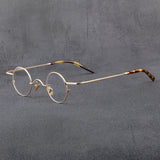56948 Top Quality Retro Pure Titanium Glasses Frame Lady Trend Small Size Round Optical Eyeglass Frame Men Fashion Clear Eyewear