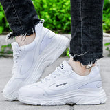 BONA Women's White Lace-Up Sneaker Flats | Casual Platform