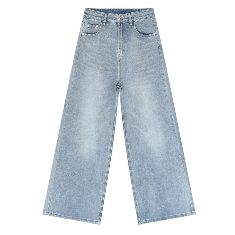 Men’s Vintage Gradient Wide-Leg Jeans
