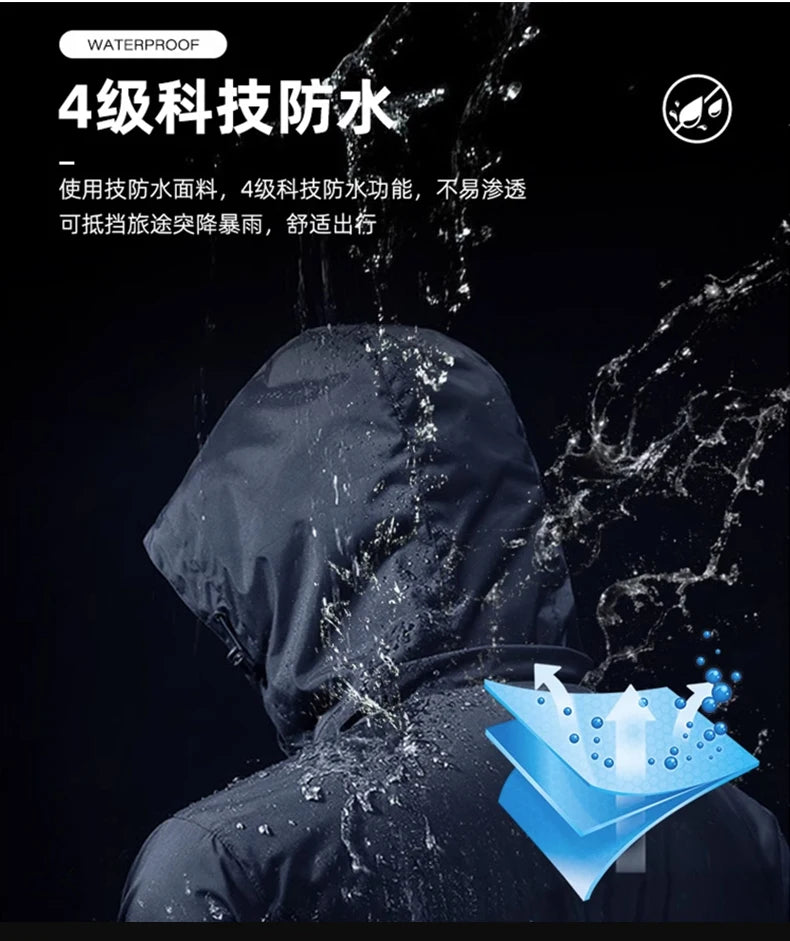 2026 Same as bird home Outdoor Sports Camping Mountaineering Fashion Men's Windproof British Wind Hooded Simple Storm Jacket