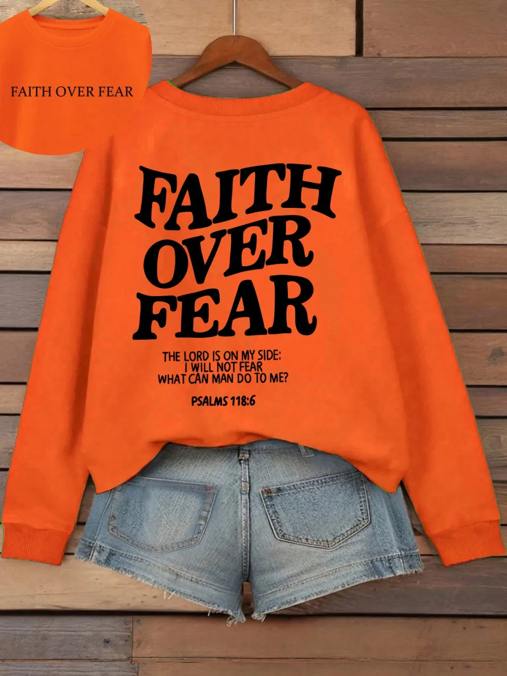 Faith Over Fear Fleece Hoodie