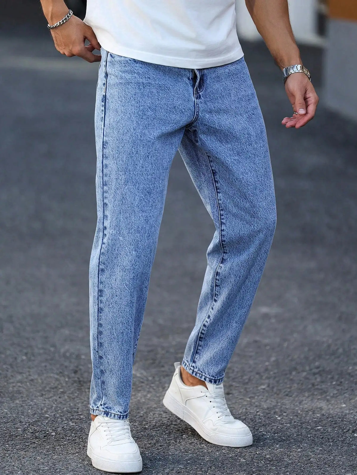 Men's Light Blue Slim Fit Jeans