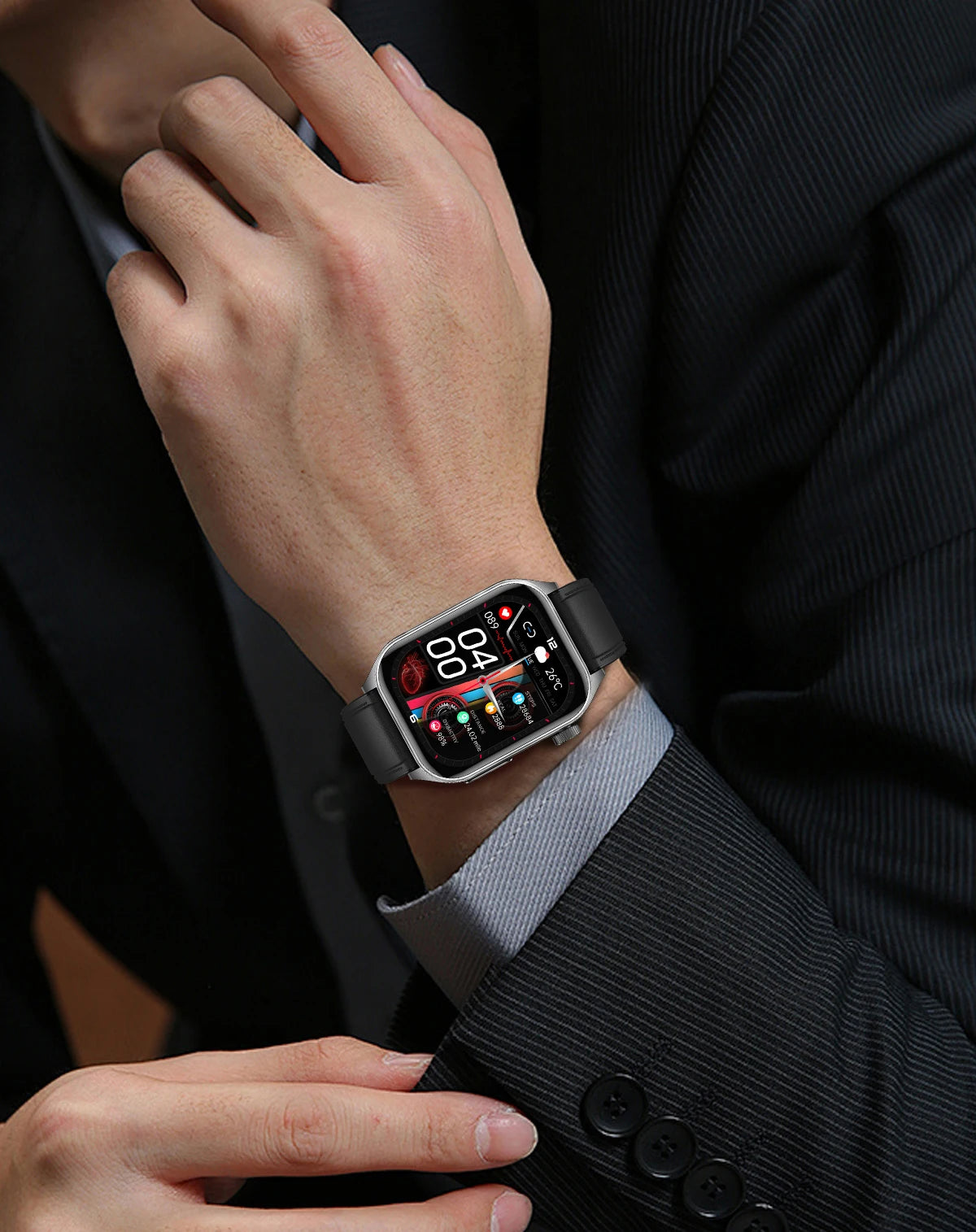 2026Hot AI-GPT Diagosis ECG Health SmartWatch Blood Pressure Lipid Uric Acid 650nm Dual-Probelaser Heart Analysis Smart bracelet