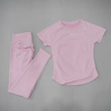 Women's Seamless Yoga Set with High-Waist Leggings