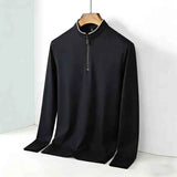 Men's Half-Zip Polo | Wrinkle-Free Long Sleeve Top