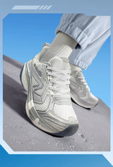 ONEMIX Retro Sport Shoes Round Toe Lace-Up Outdoor Function Low-Top Running Shoes Unisex Comfortable Cushion Jogging Sneakers