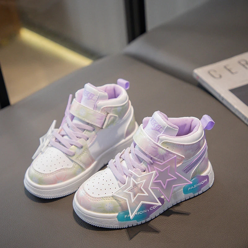 Classic Kids' Leather Fashion Sneakers