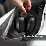 FIFINE Bluetooth wireless headset,Noise Canceling Headphones with Transparency Mode,Deep Bass,Clear Calls,80H Playtime -X3