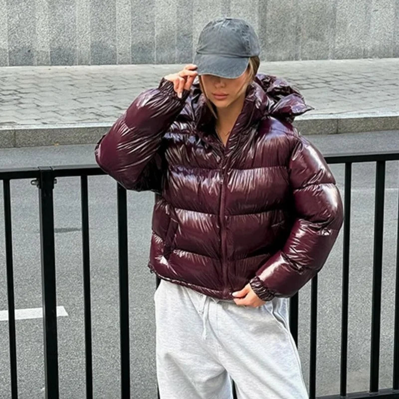 Women’s Hooded Puffy Cotton Jacket