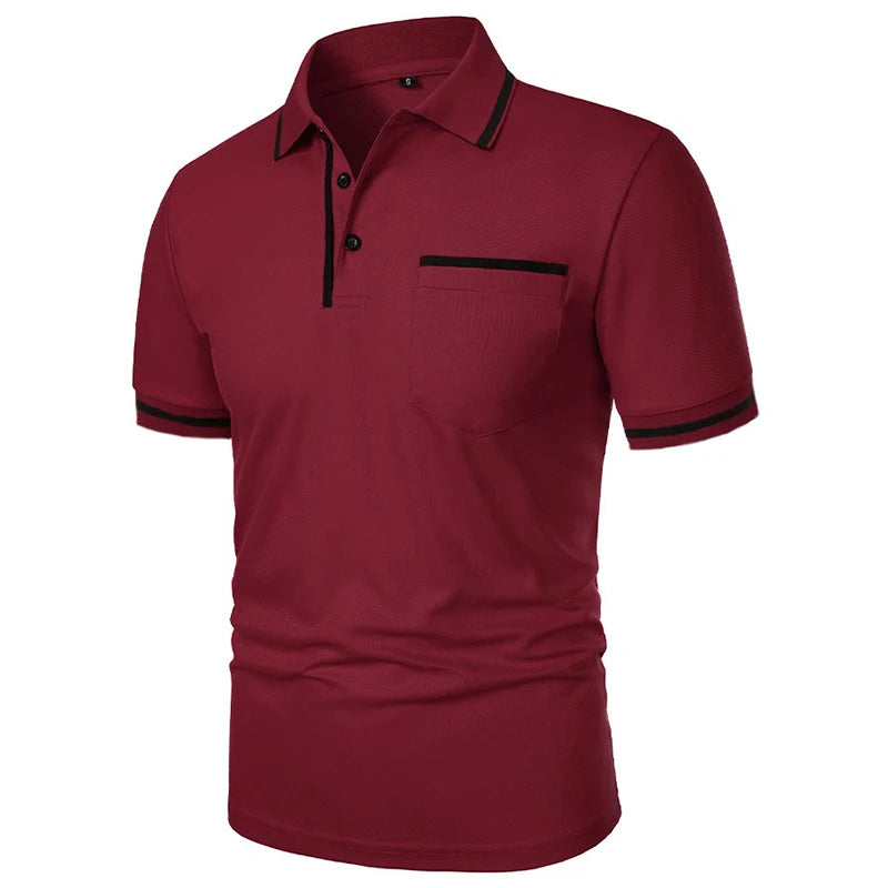 Men's Short Sleeve Knit Polo Shirt