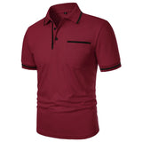 Men's Short Sleeve Knit Polo Shirt