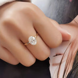 925 Sterling Silver Oval Cut Zircon Ring – Luxury Engagement & Wedding Jewelry