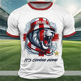Men's USA Retro Flag & 3D Skull T-Shirt