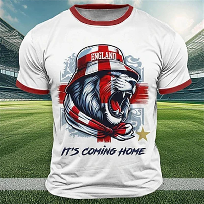 Men's USA Retro Flag & 3D Skull T-Shirt