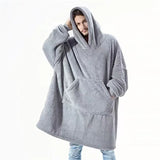 Oversized Fleece Hooded Blanket Sweatshirt