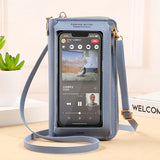 Women Crossbody Bags Touch Screen Cell Phone Purse 2023 Fashion Shoulder Bag Mobile Mini Wallet Card Holder Handbag for Female
