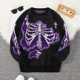 Men's Butterfly Jacquard Knit Sweater