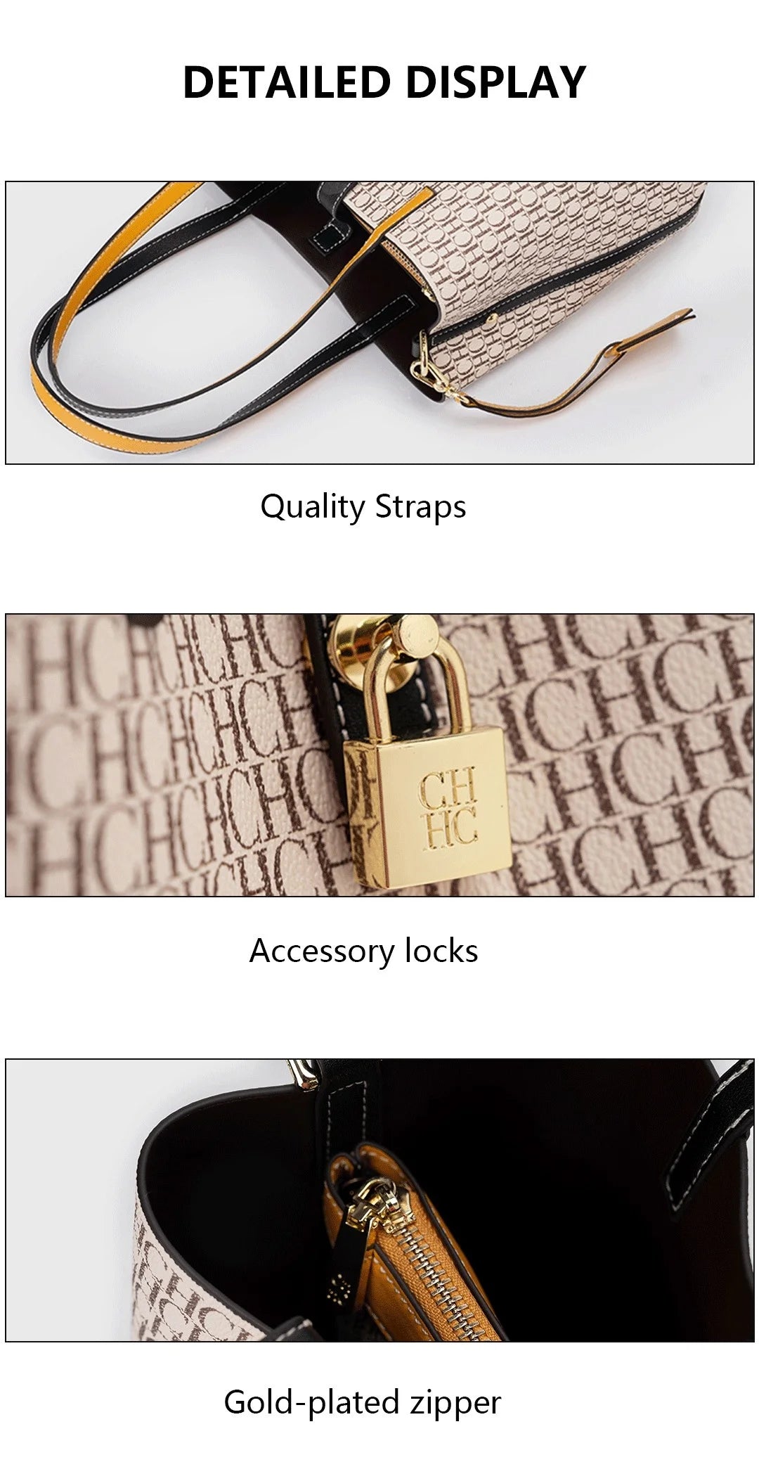 Large Capacity Leather Crossbody Tote