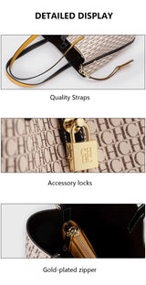 Large Capacity Leather Crossbody Tote