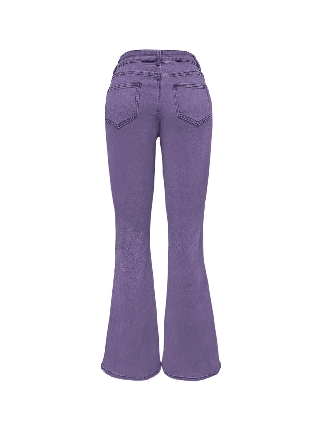 Women's Y2K Wide-Leg Bootcut Jeans – High Waist