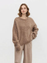 Women's Relaxed Knit Sweater | Long Sleeve Pullover
