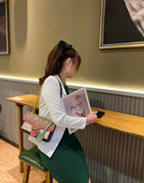 Color-Contrast Designer Crossbody Bag