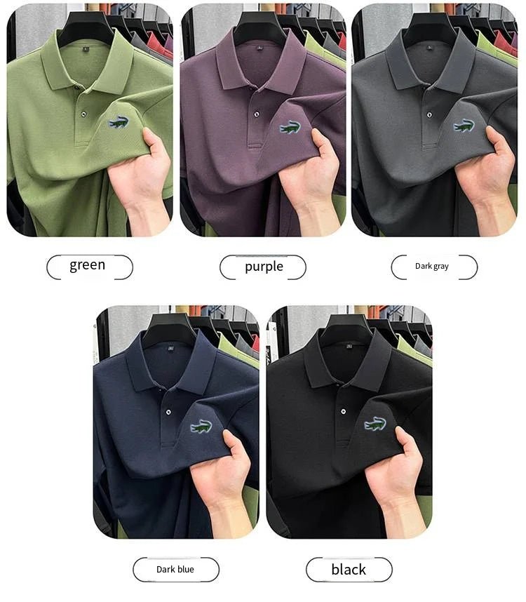 Men's Cotton Embroidered Polo Shirt
