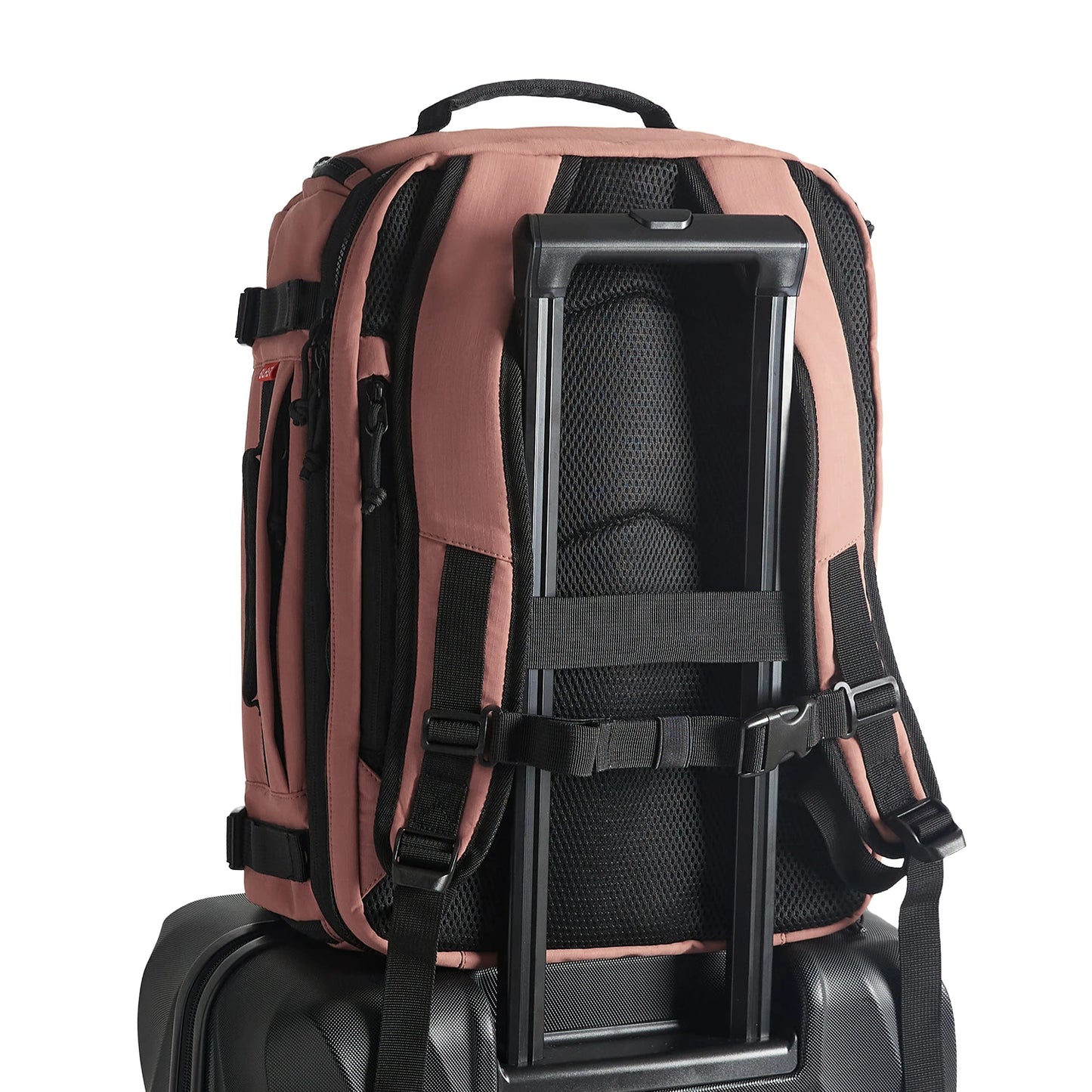 BAGSMART Men Women Travel Backpack with Shoe Compartment Airplane Compression Backpack Waterproof Anti‑theft Cabin Bag