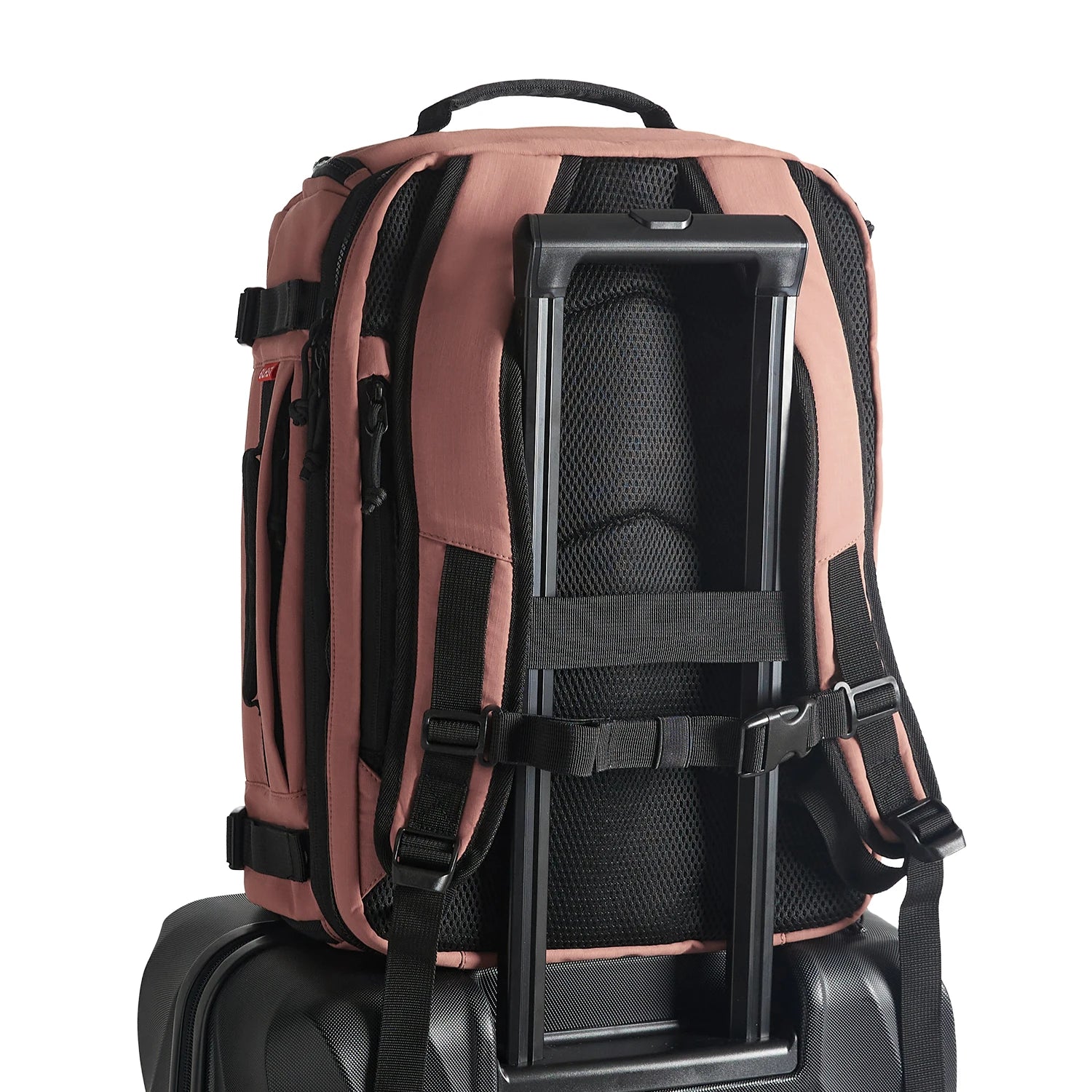BAGSMART Men Women Travel Backpack with Shoe Compartment Airplane Compression Backpack Waterproof Anti‑theft Cabin Bag