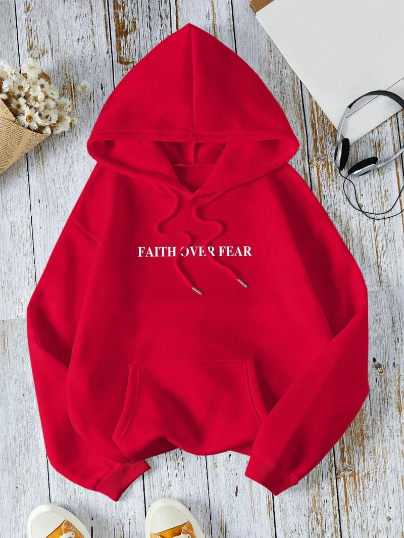 Faith Over Fear Fleece Hoodie