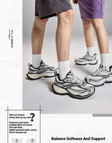 Xtep Basque 2 Casual Shoes for Men Height-increasing Mesh Cushioning Retro Millennium Daddy Female Shoes 875219320012