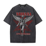 Nirvana In Utero Washed Cotton Oversized T-Shirt — Retro Y2K Streetwear Tee