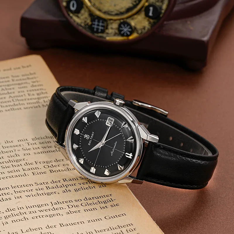 BALTANY 36mm Pie-Pan Constellation Automatic Watch