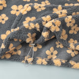 Women's Floral Fleece High-Neck Pullover
