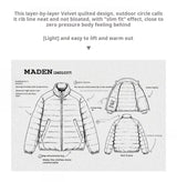 Maden Men's Lightweight Down Jacket | Stand Collar Puffer