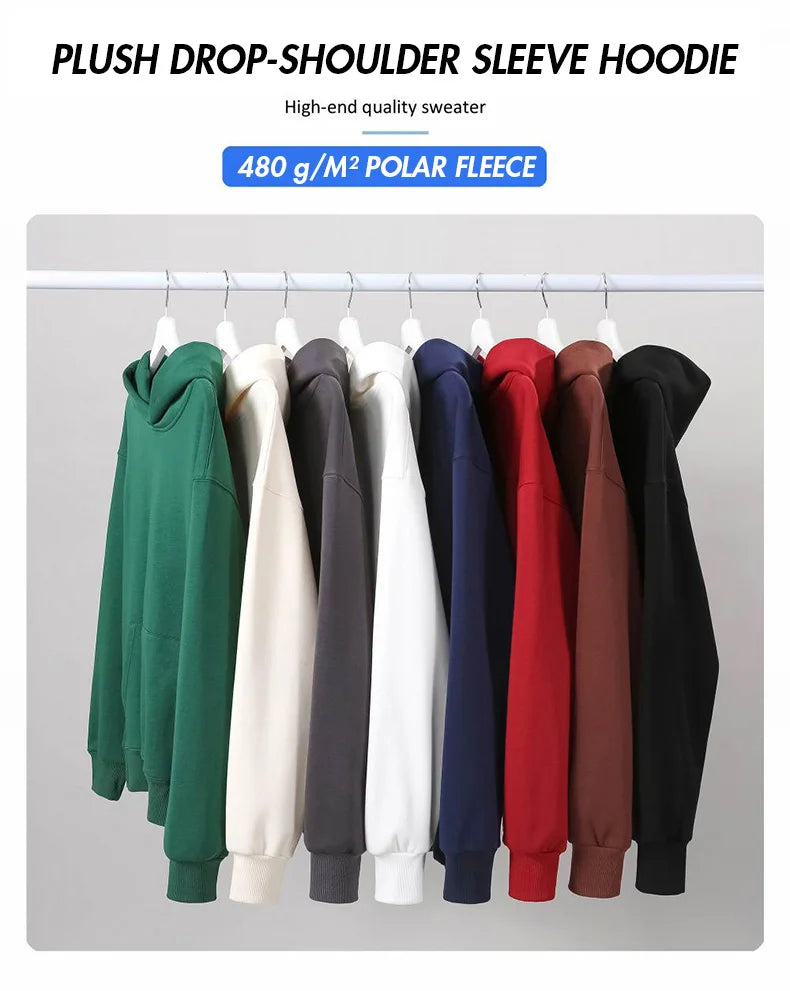 Heavyweight 480gsm Polar Fleece Hoodie