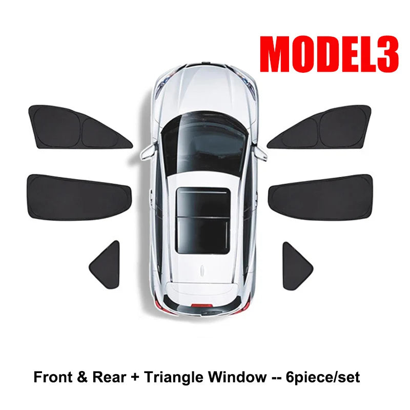 Tesla Model 3 Highland Window Sun Shade & Privacy Blind