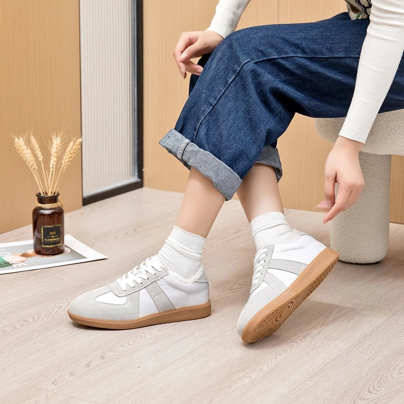 DIMANYU Women's Genuine Leather Bow Flats | Sizes 35–44