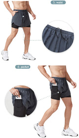 Performance Double-Layer Training Shorts | Moisture-Wicking Athletic Gear