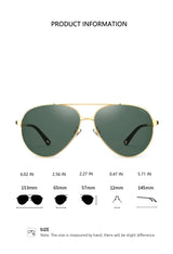 PARZIN Classic Aviation Polarized Sunglasses for Men