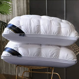 Twisted Flower48 × 74cmStar Hotel High and Low Pillow Home No Collapse Cervical Pillow Insert Waterable Wash Pillow Inner