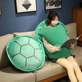 Wearable Vest Turtle Shell Pillows Cosplay Anime, Giant Turtle Stuffed Animal Plush Pillow, Costume for Animal Cosplay Halloween