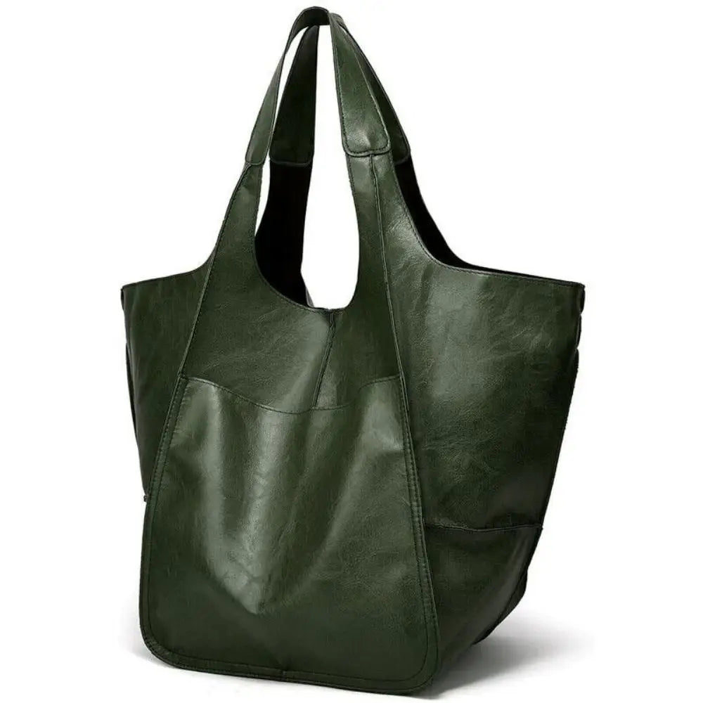 Large PU Leather Tote Bag for Everyday Carry