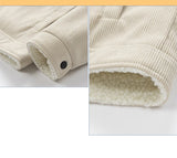 Men's Corduroy Fleece Jacket – Warm Winter Coat